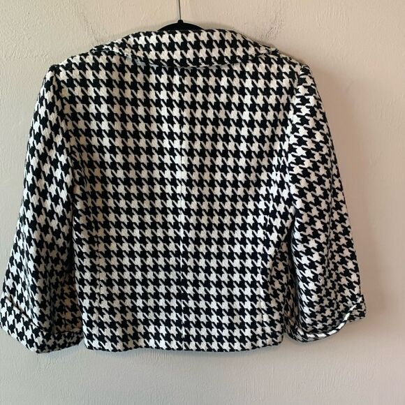 Spense Black and White Houndstooth jacket size M - Picture 2 of 7